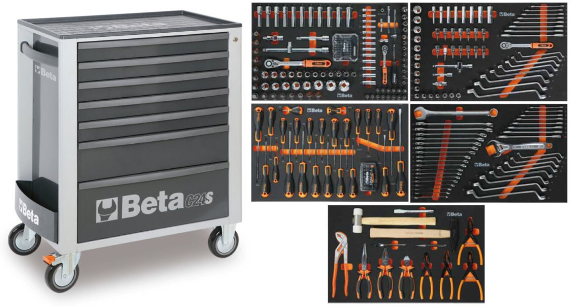 BETA 309-delige gereedschapswagen