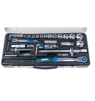 MANNESMANN 55-delige 1/4"+ 1/2"doppendoos (29765) afbeelding