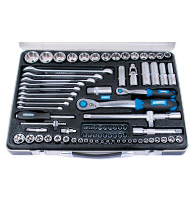 MANNESMANN 82-delige 1/4"+1/2"doppendoos (29770)