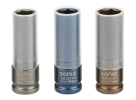 SONIC Doppenset 1/2 voor wielbouten - 3-delig