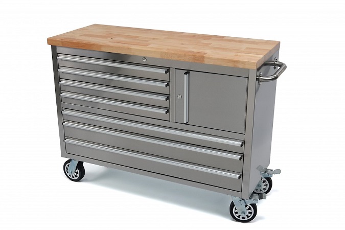 Gereedschapswagen / werkbank RVS 135 cm PROFI