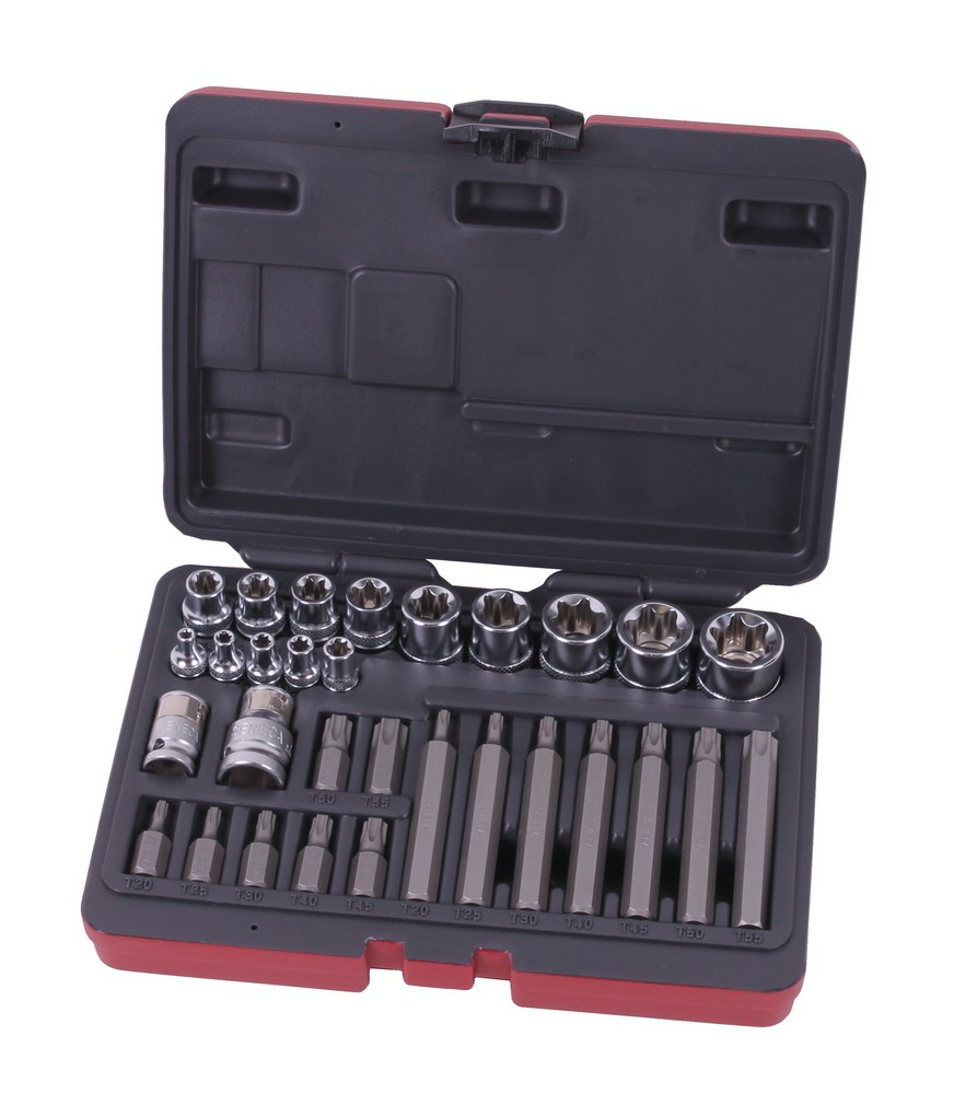 Torxdoppenset 1/4"3/8"1/2" afbeelding