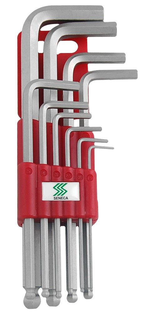 Inbussleutelset met bolkop 10 delig professioneel - Default image for the product