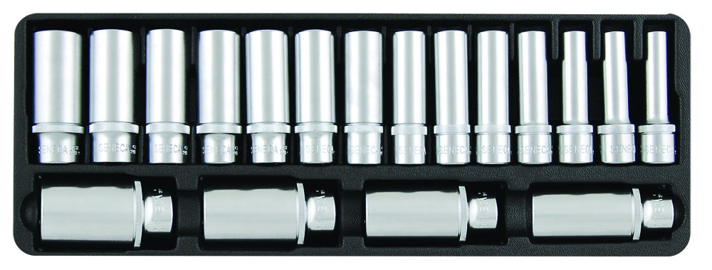 Lange doppen set 1/2"18 delig - Default image for the product