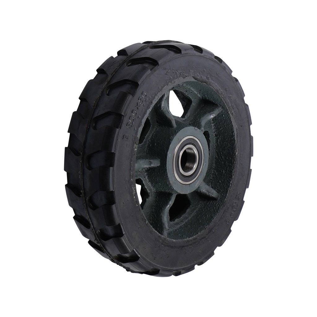 Los wiel 300 x 80mm massief rubber afbeelding
