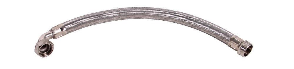 Flexibele metalen slang met bocht 50 cm lang - Default image for the product