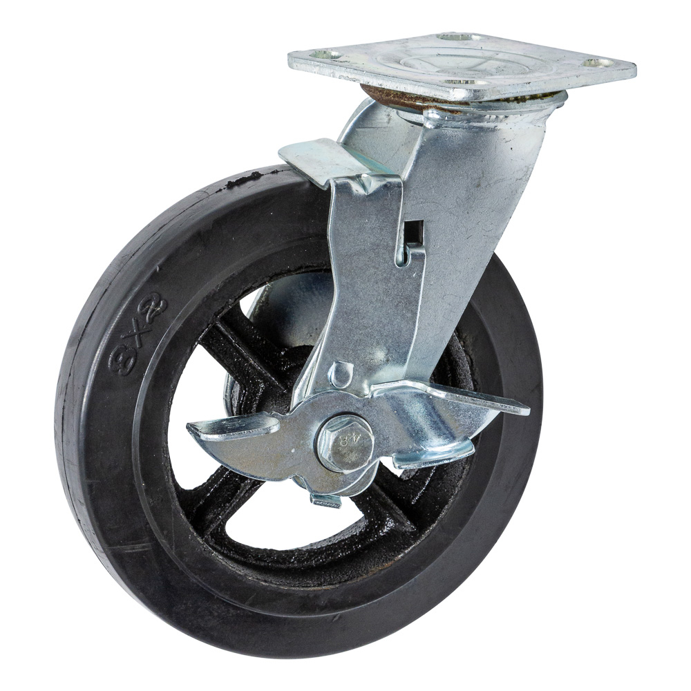 Zwenkwiel met rem 200 x 50mm rubber - Default image for the product