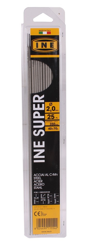 Laselektroden staal rutiel 2,0mm 350mm 25st - Default image for the product