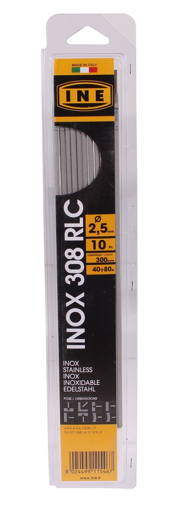 Laselektroden RVS 308RLC 2,5mm 300mm 10st - Default image for the product