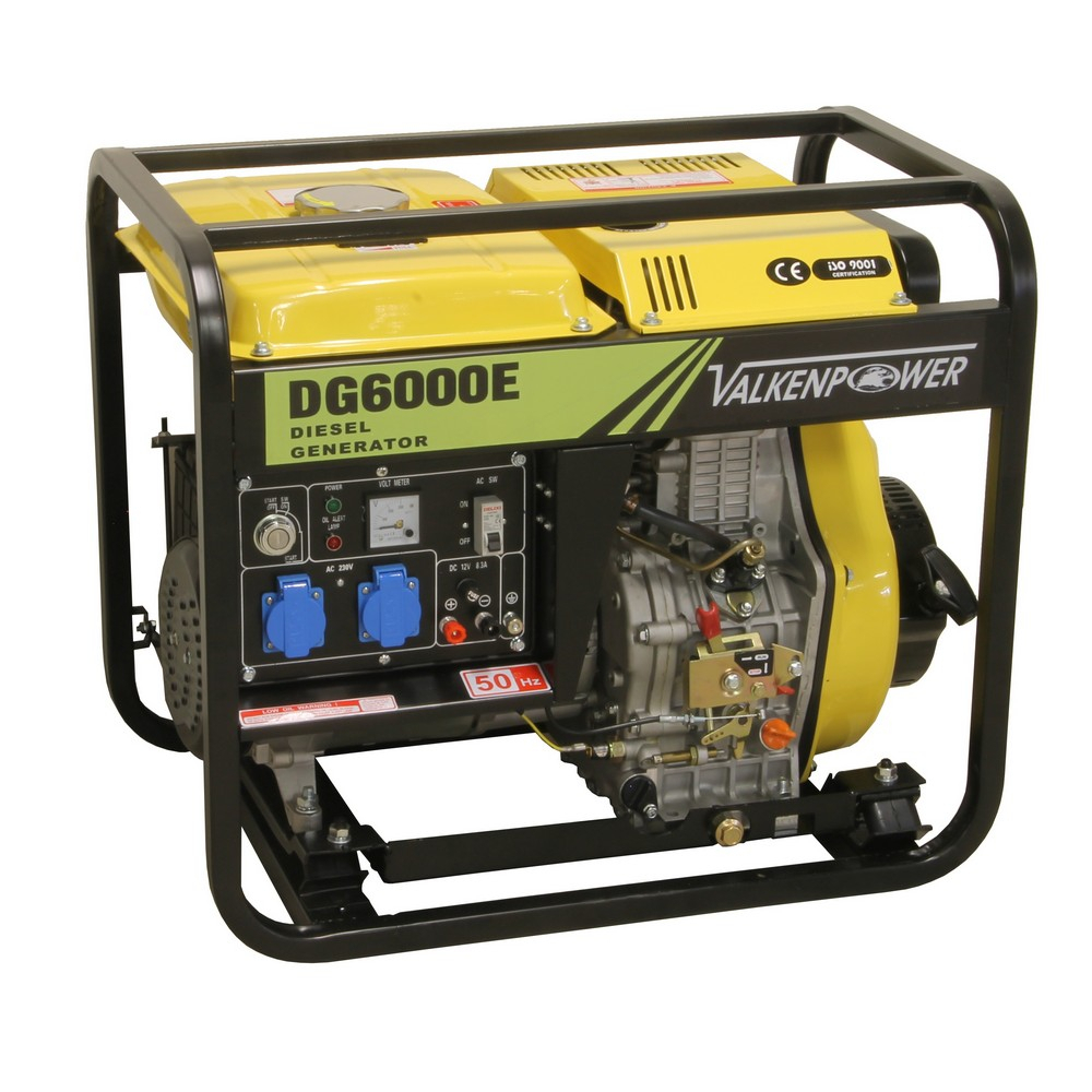 Valkenpower Diesel generator set open type 230V 6kVA