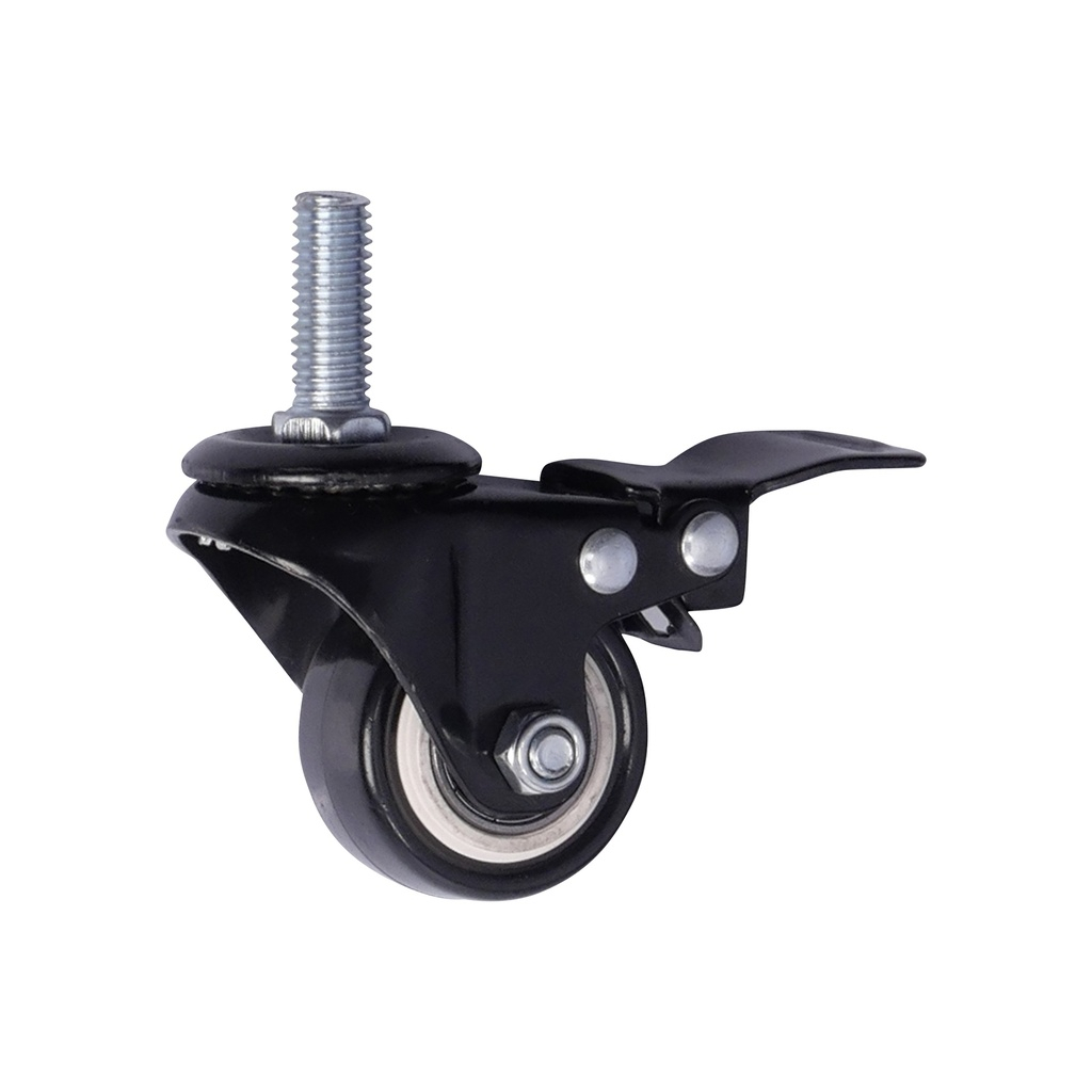 Zwenkwiel met rem 50 x 23mm PU draadstang M10 - Default image for the product