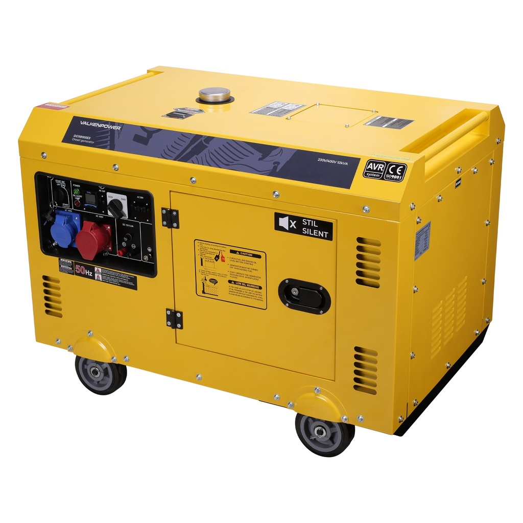 Valkenpower Diesel generator set geluidsgedempt 230V-400V 10kVA