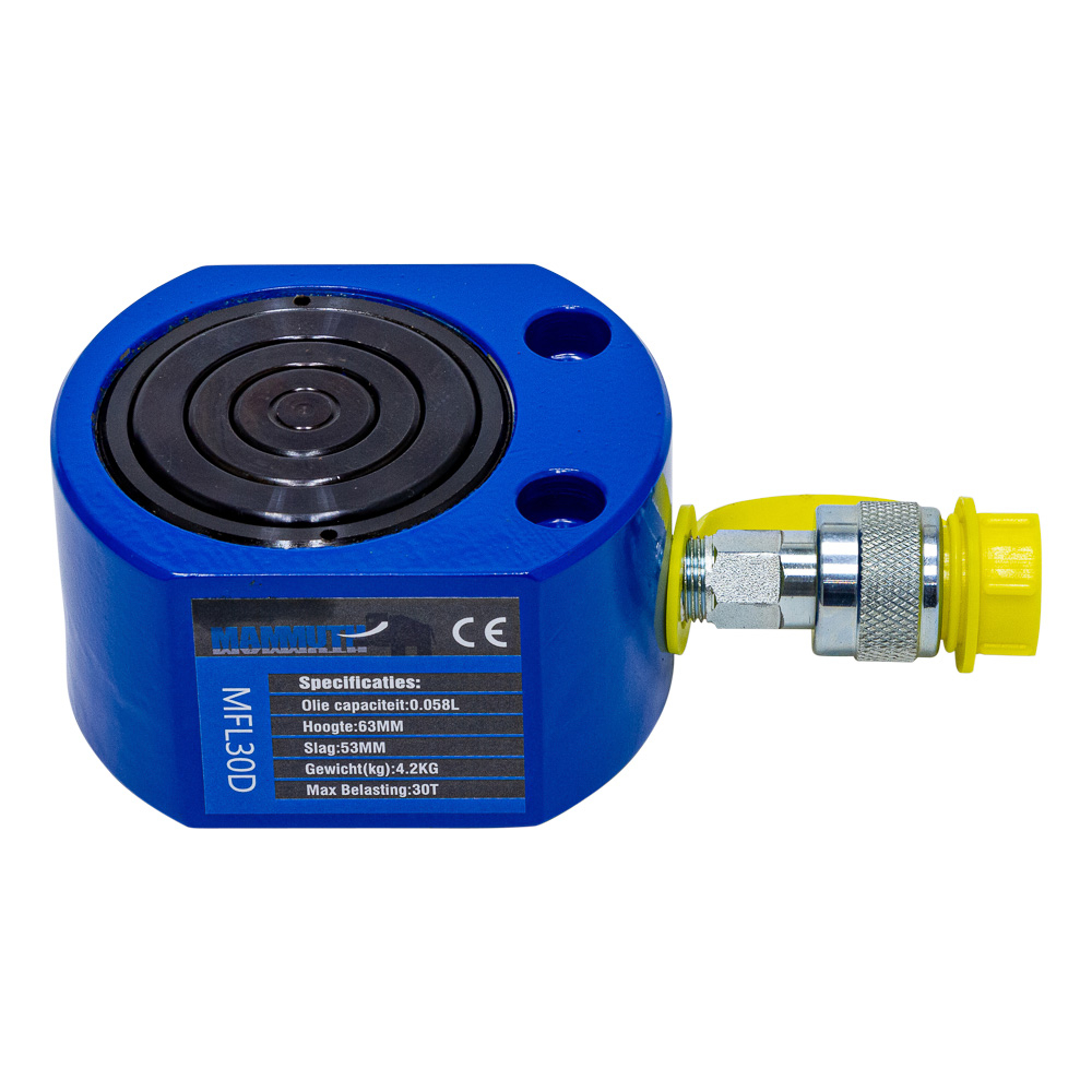 Platte cilinder dubbel 30 ton slag 53mm - Default image for the product