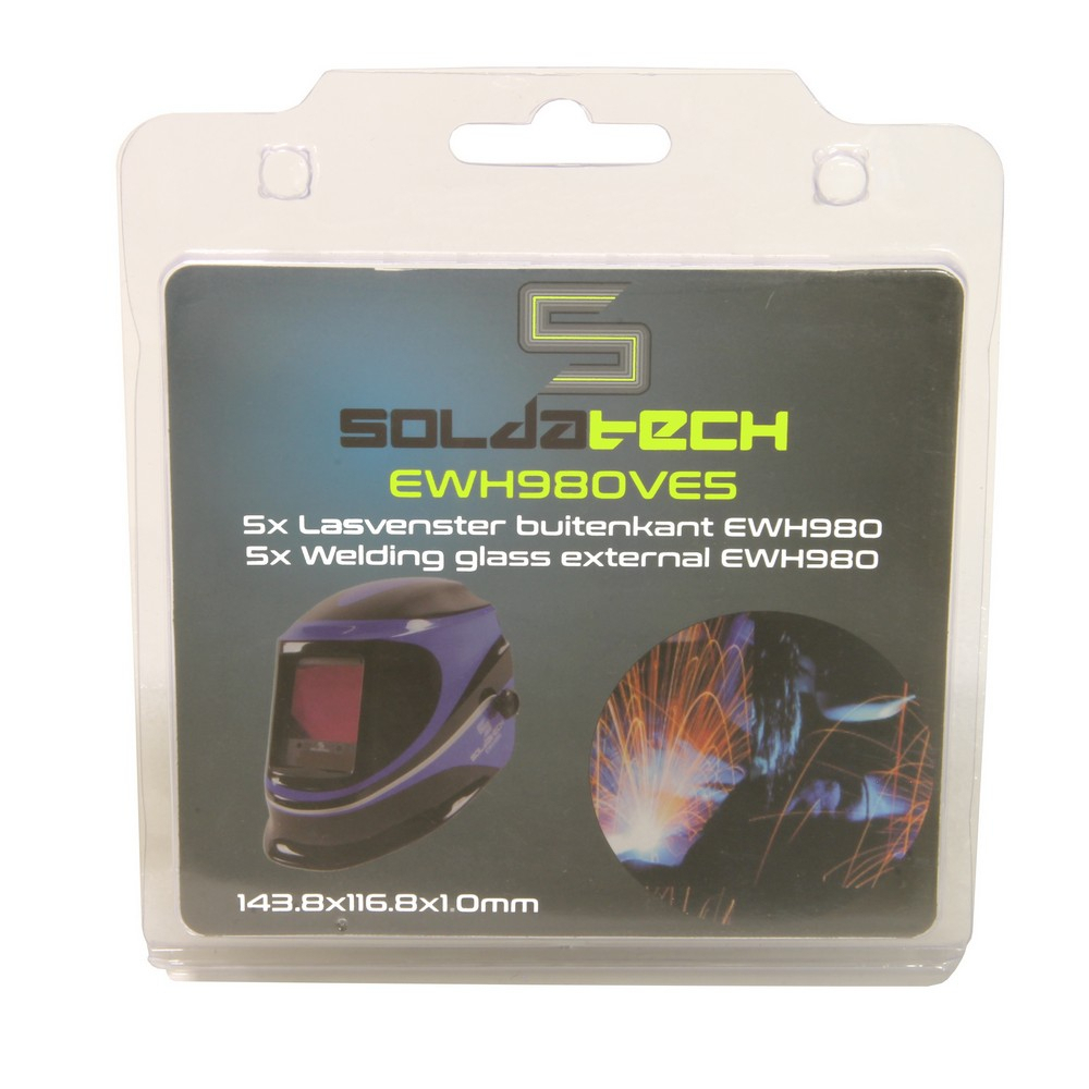 Set lasvensters buitenzijde 143,8 x 116,8mm 5 delig - Default image for the product