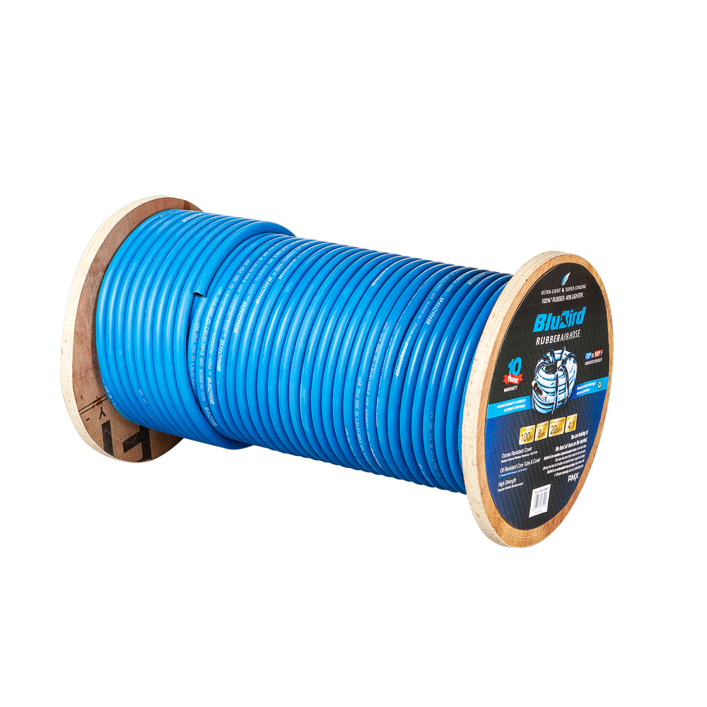 Blubird Luchtslang rubber 6mm x 100m op rol open einde afbeelding