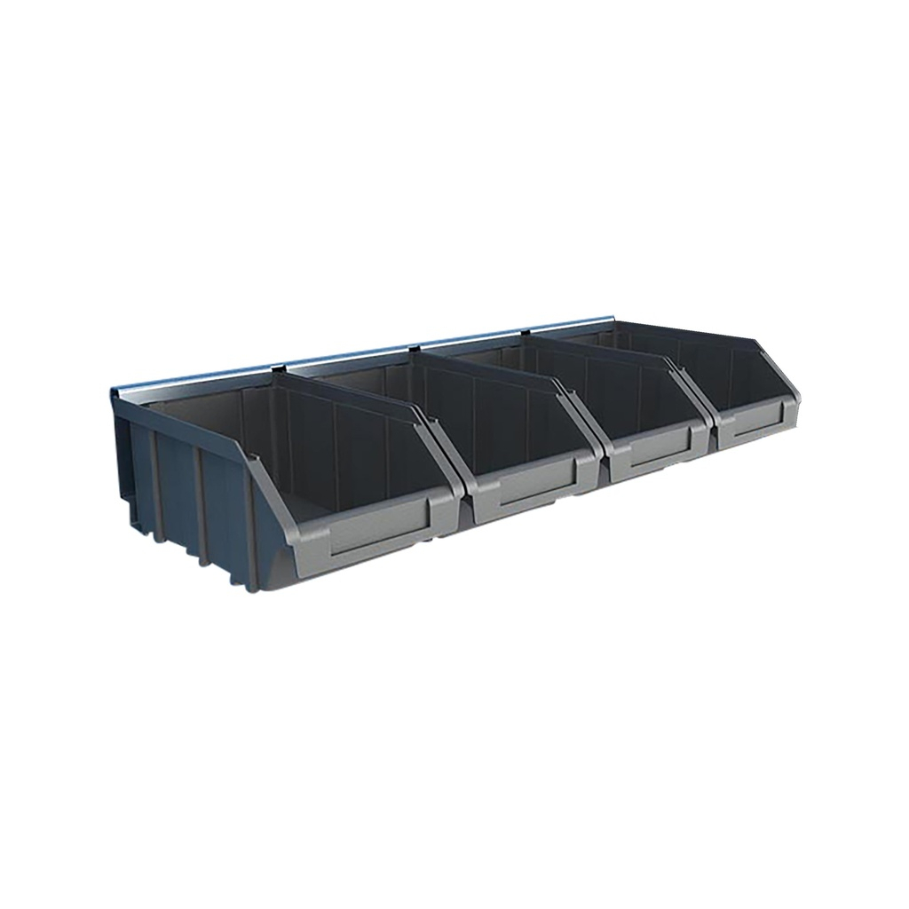 Magazijnbak set 4 delig plastic inclusief hanger - Default image for the product