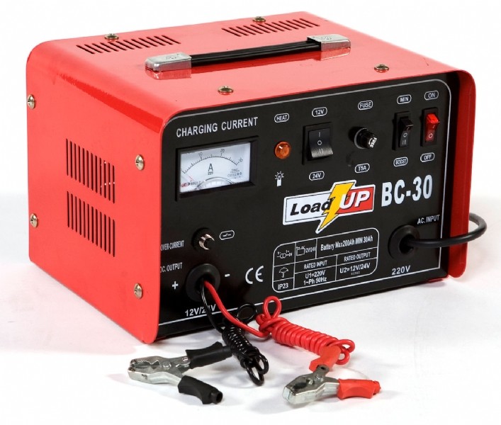 Acculader BC30 12V+24V laadstroom 15A