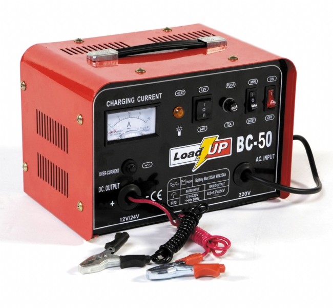 Acculader BC50 12V+24V laadstroom 21A