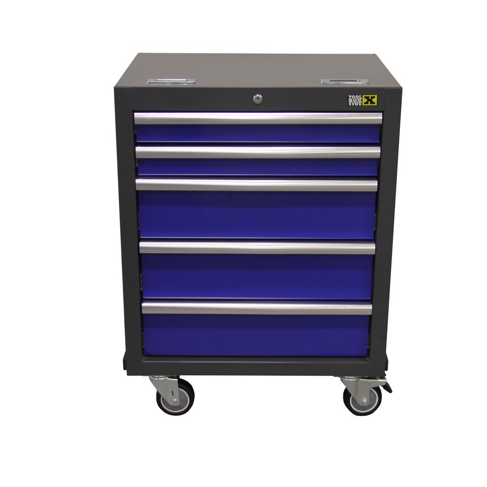 TOOLBOX4YOU Onderkast verrijdbaar 5 laden BLAUW
