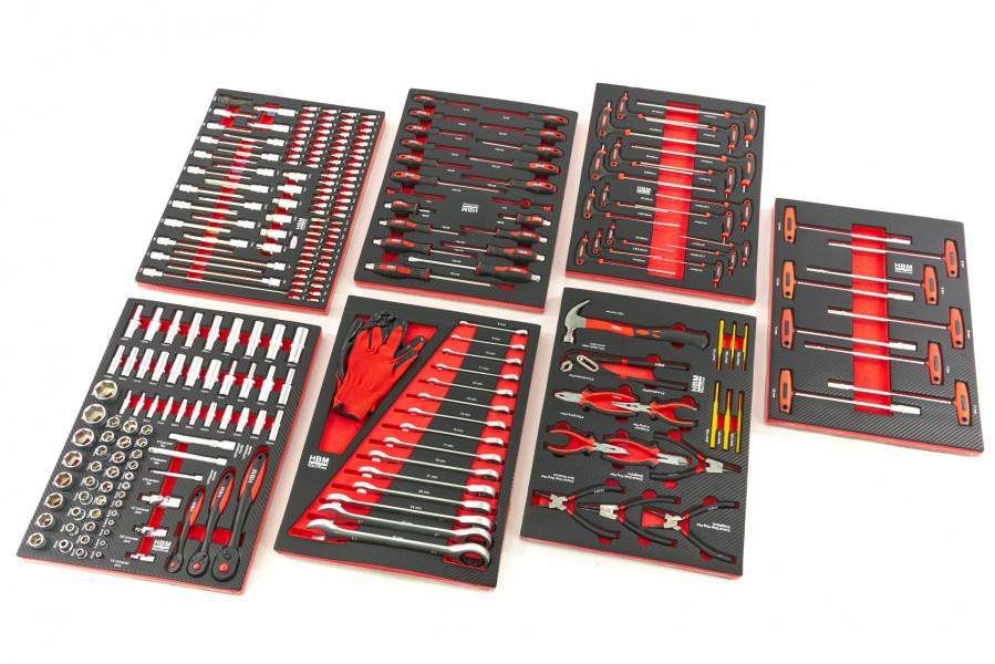 Inlay 262-delige PREMIUM voor gereedschapswagen