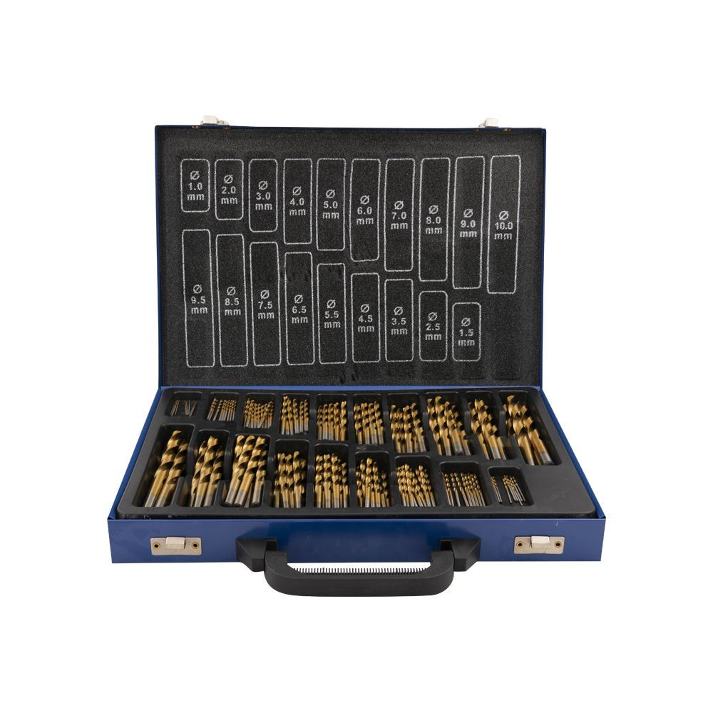 170-delige HSS borenset (titanium coated)