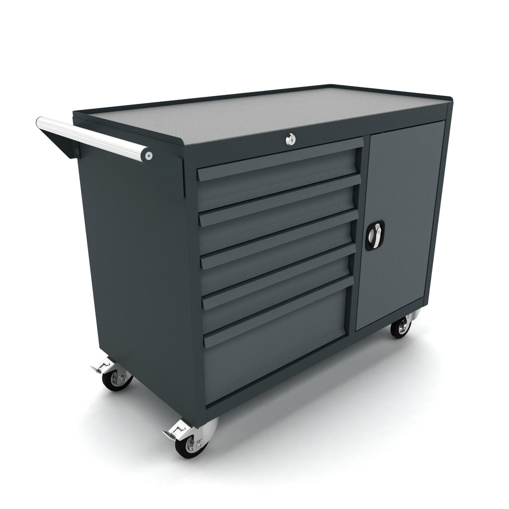 TOOLBOX4YOU Gereedschapswagen 5 laden en deur