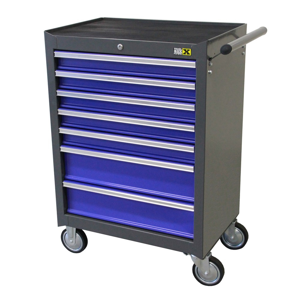 Gereedschapswagen 7 laden (blauw/zwart)