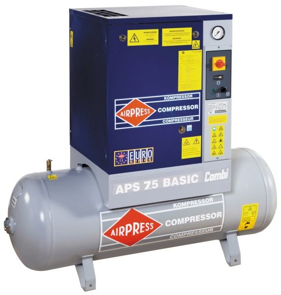 AIRPRESS 400V schroefcompressor combi APS 7.5 basic