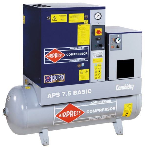 AIRPRESS 400V schroefcompressor combi dry APS 7.5 basic