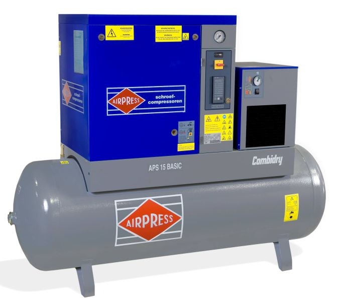 AIRPRESS 400V schroefcompressor combi dry APS 20 basic