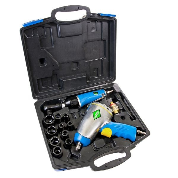 AIRPRESS gereedschapset ratel / slagmoersleutel