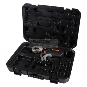 Kabelkrimptang set 2x 4.0Ah accu + oplader 300mm 60kN