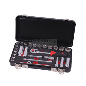 Doppendoos 3/8" 26 delig foam