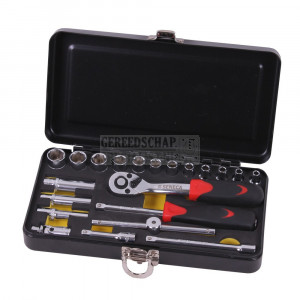 Doppendoos 1/4" 21 delig foam