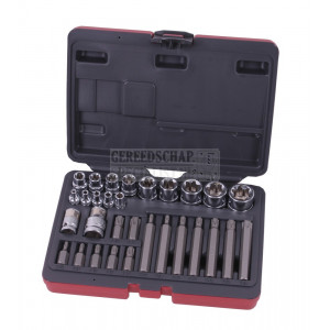 Torxdoppenset 1/4" 3/8" 1/2"