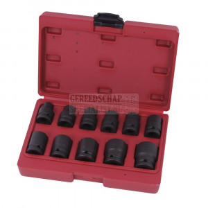 Impact doppen 1/2" 11 delig