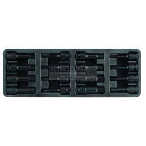 Impact torx- inbus doppen 1/2" 16 delig