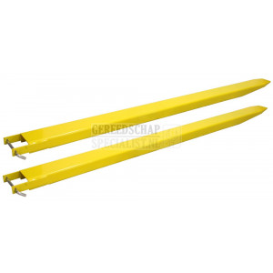 Set heftruck verlenglepels gesloten type 10cm 2,4mtr lang