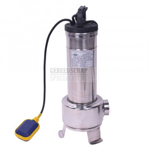 Dompelpomp RVS met vlotter 1,5kW 230V