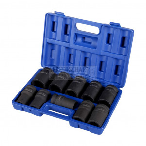 Krachtdoppenset lang 10dlg 1''