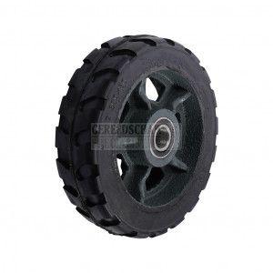 Los wiel 300 x 80mm massief rubber