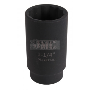 Kracht dop lang 12 kant 1/2" 1 1/4"