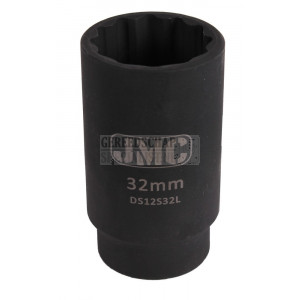 Kracht dop lang 12 kant 1/2" 19mm