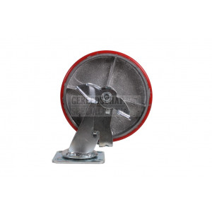 Zwenkwiel met rem 200 x 50mm PU