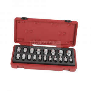 Doppen los 1/2" 19 delig sae