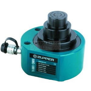 Platte cilinder dubbel 100 ton slag 75mm