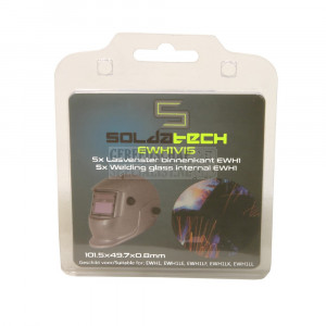 Set lasvensters binnenzijde 101,5 x 49,7mm 5 delig