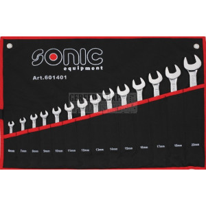 SONIC ringsteeksleutels 12-delig 601401