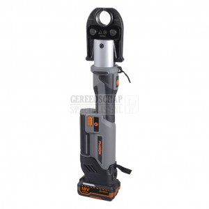 Leidingperstang 32kN incl. 3st. TH-profiel persbekken + 2x 4.0Ah accu