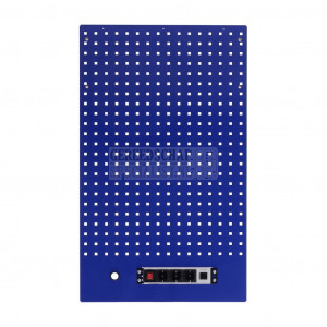 Gereedschapswand met stekkerdoos 615 x 1052mm BLAUW